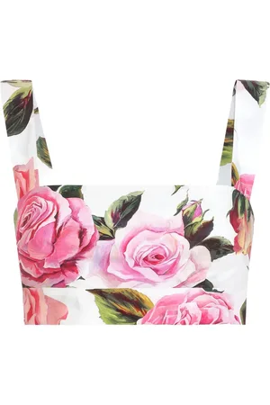 Dolce & Gabbana Top corto estampado