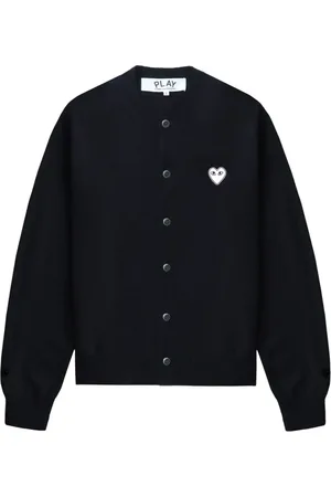 Comme des Garçons Cárdigan con aplique de corazón