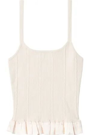 Claudie Pierlot Top sin mangas con volantes