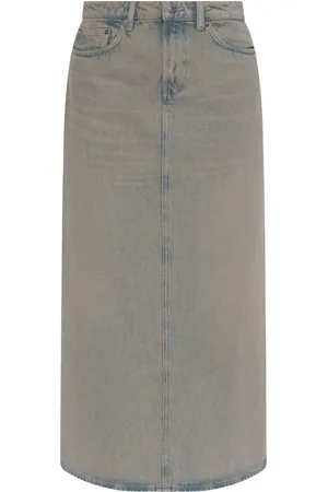 Samsøe Samsøe Denim midi skirt
