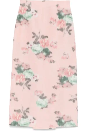 Serafini Falda de tubo con motivo floral