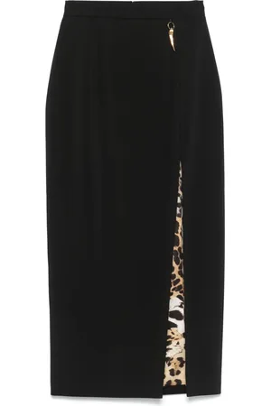 Roberto Cavalli Falda midi con abertura