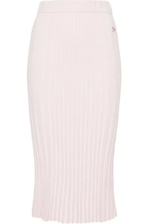 Maison Kitsuné Falda midi de canalé