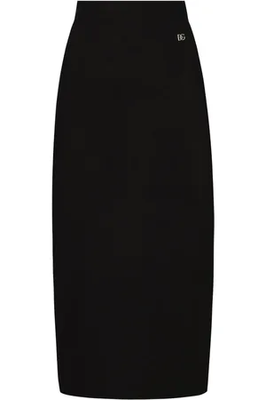 Dolce & Gabbana Falda de tubo con logo DG