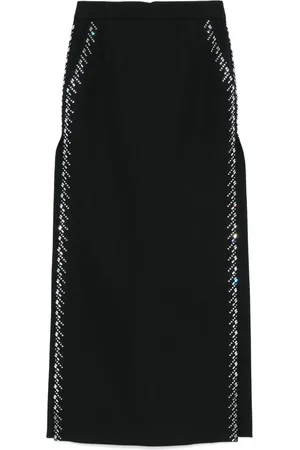 Paco rabanne Falda larga con apliques de strass