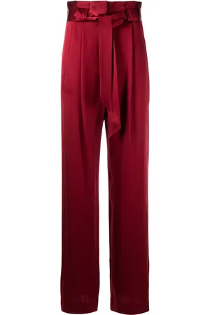 Michelle Mason Pantalones de talle alto con pinzas