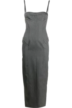 Thom Browne Vestido de tubo con estilo de corsé