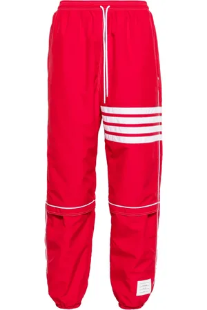 Thom Browne Pantalones de chándal de talle medio