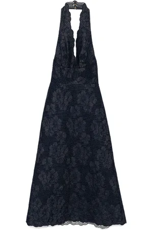Elie saab Vestido vaquero bordado