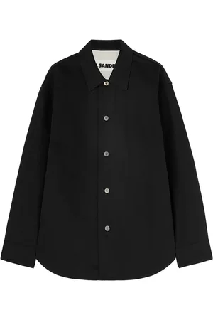 Jil Sander Camisa vaquera con parche del logo