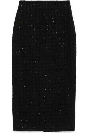 ROTATE Falda midi de bouclé