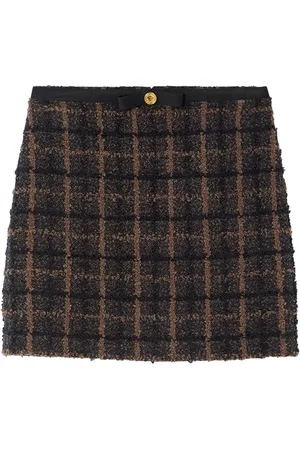 VERSACE Falda de tubo de tweed
