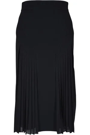 AKRIS Falda de tubo con apliques plisados