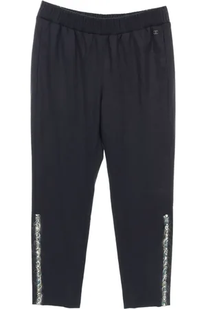 CHANEL Pantalones con detalle trenzado 1986-1988