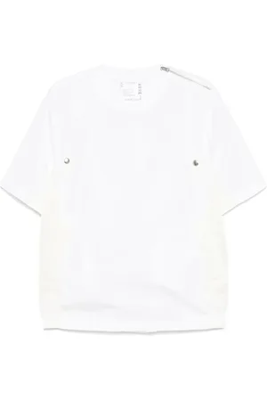 SACAI Camiseta a paneles