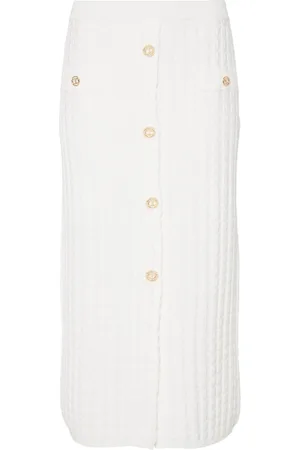 Twin-Set Falda midi de punto de ochos