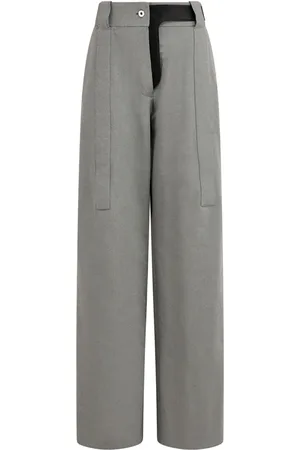 Salvatore Ferragamo Pantalones palazzo con pinzas
