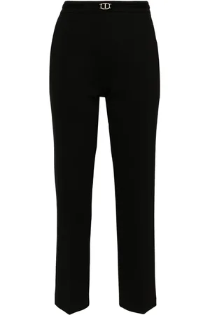 Twin-Set Pantalones Oval-T con pinzas