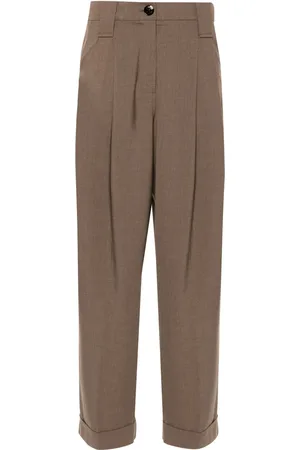 Ganni Pantalones ajustados con pinzas