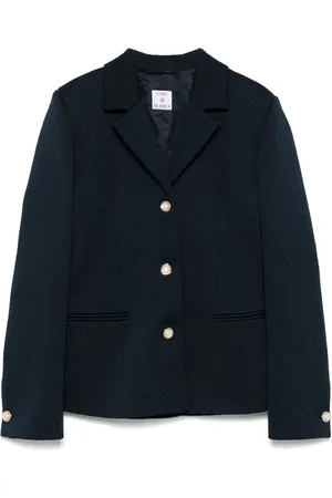 Casablanca Chaqueta con monograma en jacquard y botones