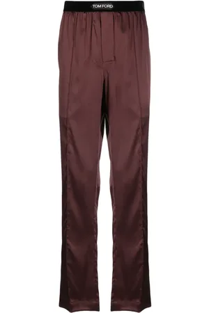 Tom Ford Pantalones de pijama con logo en la cinturilla