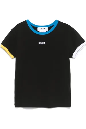 Msgm Camiseta con logo bordado