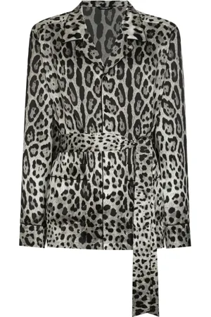 Dolce & Gabbana Camisa con estampado de leopardo