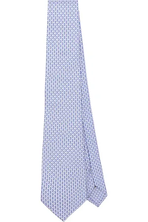 CANALI Corbata de seda con motivo en jacquard