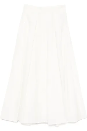 Elie saab Falda midi de popelina