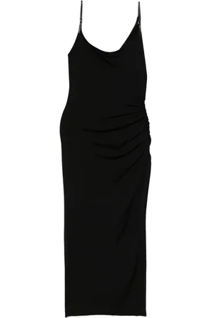 MUGLER Vestido largo asimétrico