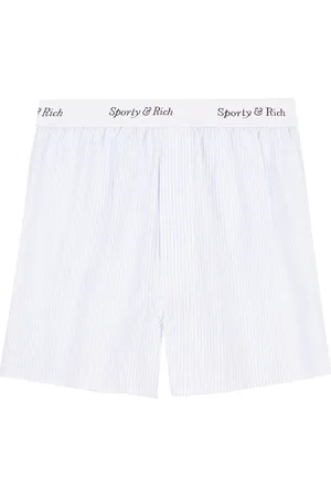 Sporty & Rich Pantalones cortos con logo en la cinturilla
