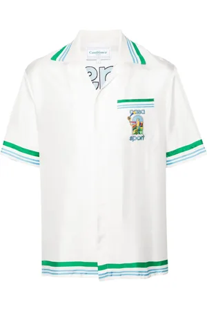 Casablanca Camisa Casa Sport de seda