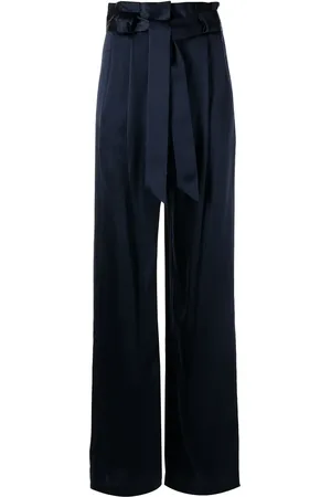 Michelle Mason Pantalones de talle alto con pinzas