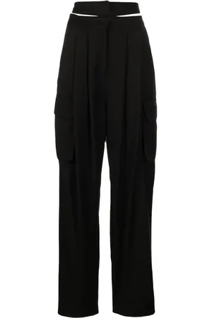 ANDREADAMO Pantalones tipo cargo de pinzas