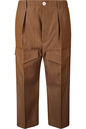 SETCHU Pantalones rectos con pinzas