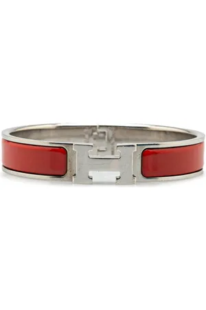 Hermès Pulsera Clic Clac H Bracelet GM ancha con detalle de esmalte 20st Century