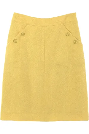 CHANEL Falda texturizada 1986-1988