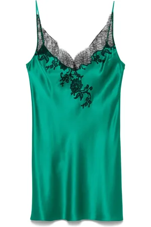 CARINE GILSON Slip dress con encaje