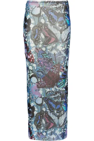 Jean Paul Gaultier Falda de tubo The Blue Butterfly
