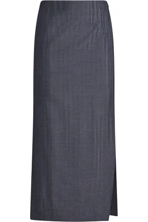 Etro Falda de tubo a rayas en jacquard