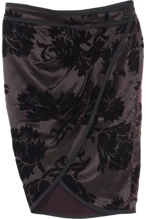 Gucci Falda cruzada con motivo floral 2000