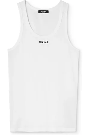 VERSACE Top con logo bordado