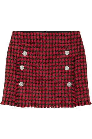 VERSACE Falda de tubo de tweed