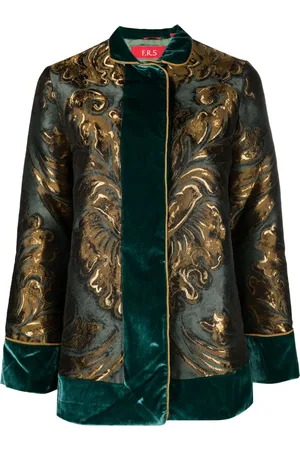 F.R.S For Restless Sleepers Chaqueta vaquera con motivo en jacquard