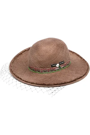 UNDERCOVER Sombrero de verano con detalle de malla