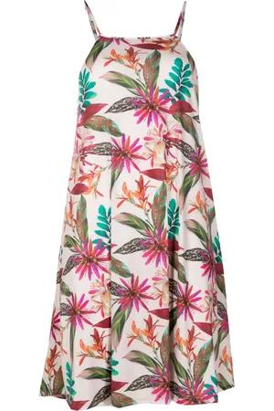 Lygia & Nanny Vestido tubo Isis con estampado botánico