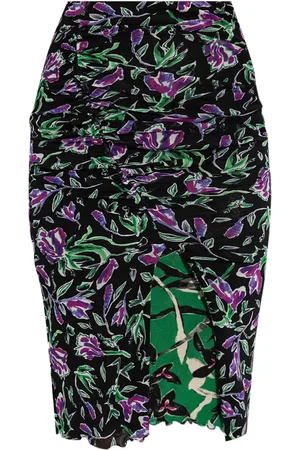 Diane von Furstenberg Falda de tubo con estampado floral