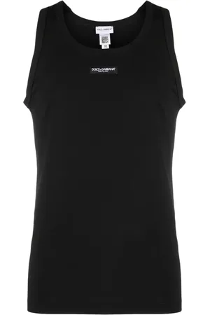 Dolce & Gabbana Top sin mangas con parche del logo