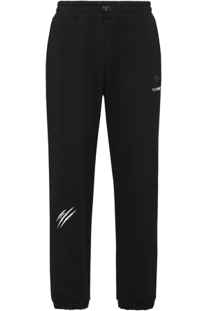 Philipp Plein Pantalones de chándal con arañazos estampados
