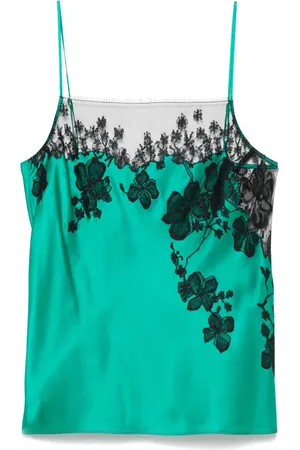 CARINE GILSON Top de pijama con detalle de encaje